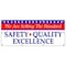Signmission SETTING STANDARD SAFETY QUALITY EXCELLENCE BANNER SIGN workplace, 96" H, B-96 Setting Standard Saf B-96 Setting The Standard Saf - alternate 1
